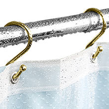 shower curtain hooks rings