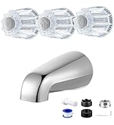 Enhon Shower Faucet Handle Replacement Set, Compatible with Price/Pfister Tub and Shower Faucets,...