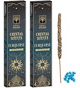 SOUL STICKS Thick Handrolled Incense Sticks Floral Essence(Includes 5 Crystals) Scented Herb-Dipp...