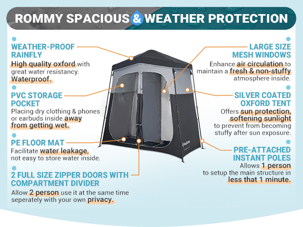 Camping Privacy Shelters Shower Tents for Camping