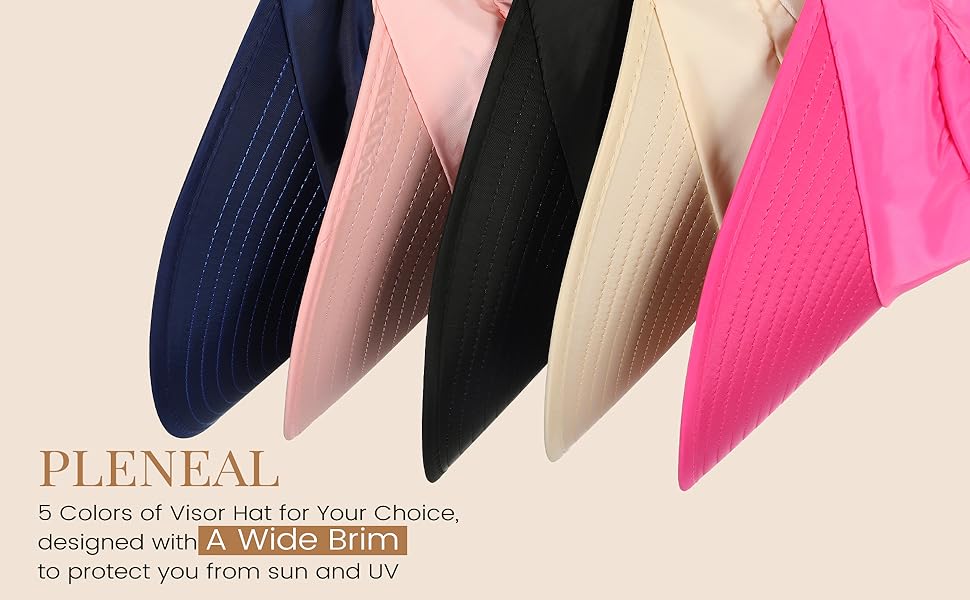 Sun Visor Hats for Women Packable