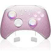 Gradient Pink Wireless Switch Controller Compatible with Nintendo Switch/OLED/Lite Steam Deck, My...
