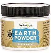 Redmond Earthpowder, All Natural Tooth and Gum Powder Bentonite Clay, Peppermint