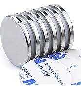 DIYMAG Powerful Neodymium Disc Magnets with Double-Sided Adhesive, Strong Permanent Rare Earth Ma...