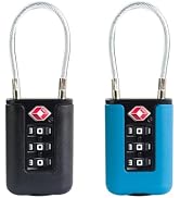 UP Security Luggage Locks TSA Approved 2 Pack, Small Padlock Combination, TSA Locks for Luggage, ...