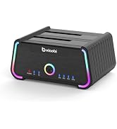Xiaobi Hard Drive Docking Station , USB C Dual Bay Dock for 2.5/3.5" SATA HDD SSD, Hard Drive Rea...