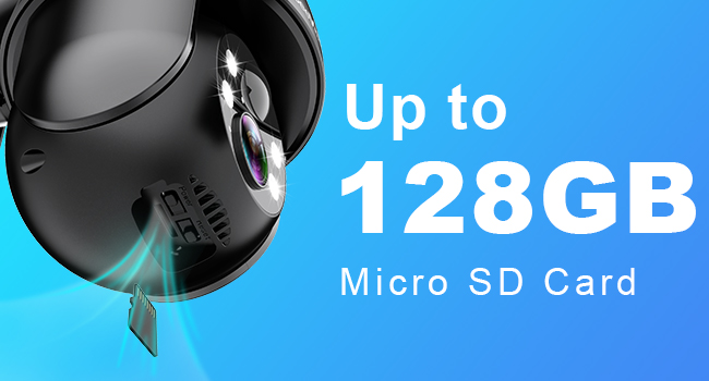 Up to 128GB Micro SD Card