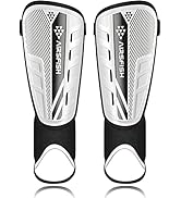 Upgraded Soccer Shin Guards for Kids Youth Adults, CE Certified AirsFish Shin Guard Sleeves Prote...