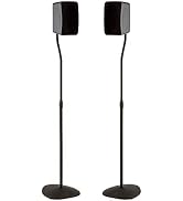 Sanus Adjustable Height Speaker Stand - Extends 28" to 38" - Holds Satellite & Small Bookshelf Sp...