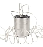 Laviria 600 Yards Curling Ribbon, Balloon String Roll Ribbon and Bows for Gift Wrapping Birthday ...