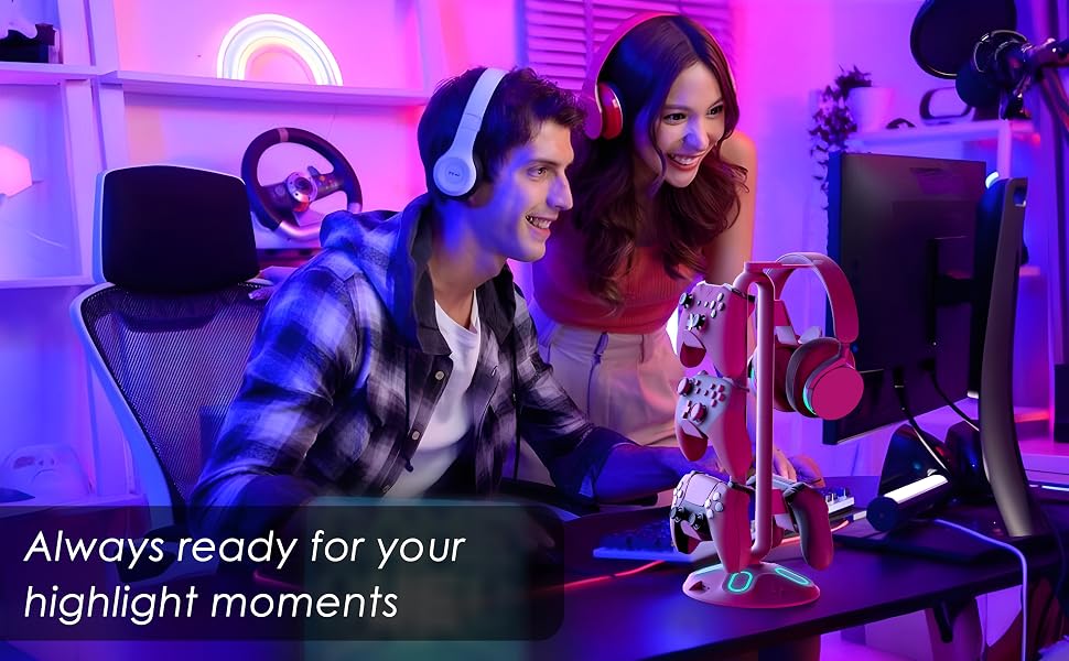 gaming headset stand pink A5
