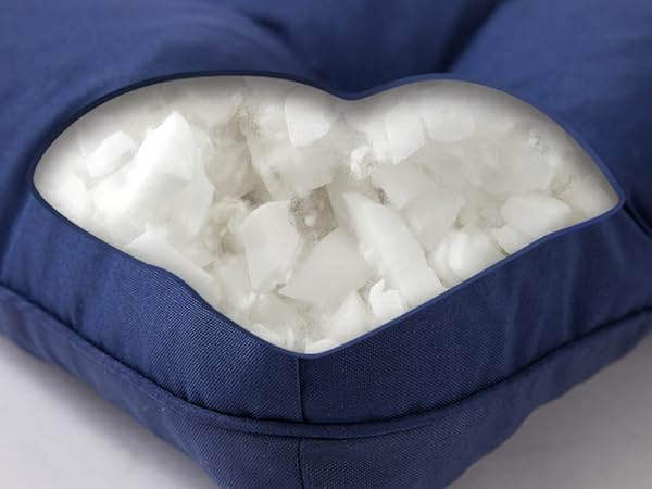 foam shreds outdoor bench cushion
