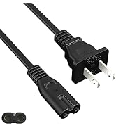 AC Power Cord Fit for Sony PS5 PS4 PlayStation 4 5, Xbox One S/X, Xbox Series X/S, TV, Printer, E...