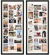 Wodhels 40x17 Inch Large Collage Photo Frame Set of 2, Holds 20 4x6 Photos, Solid Wood,Multi-Open...