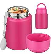 HAWEEK Soup Thermo for Hot Food Kids 16oz Insulated Food Jar Leakproof Thermo Lunch Container for...
