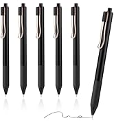 EUSOAR Gel Pens for Journaling, 6 Pack 0.5mm Fine Point Tip Pens Comfort Grip Black Ink Pen for N...