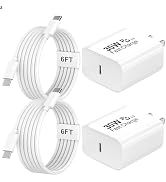 Fast Charger USB C,2-Pack 30W iPhone Charger Fast Charging Type C Block for iPhone 17 16 15& 2-pa...