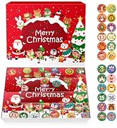 JWSCYSY 2026 Christmas Advent Calendar Box Set DIY - 24 Empty Surprise Gift Boxes with Number Sti...