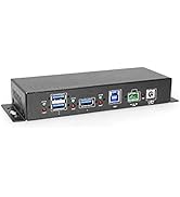Coolgear Coolgear 7 Port USB 3.2 Gen 1 Hub 4 Front 3 Rear Facing Type A Ports