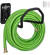 PeoMev Garden Hose Holder Wall Mount, Heavy Duty Water Hose Holders for Outside Metal Hose Hanger...
