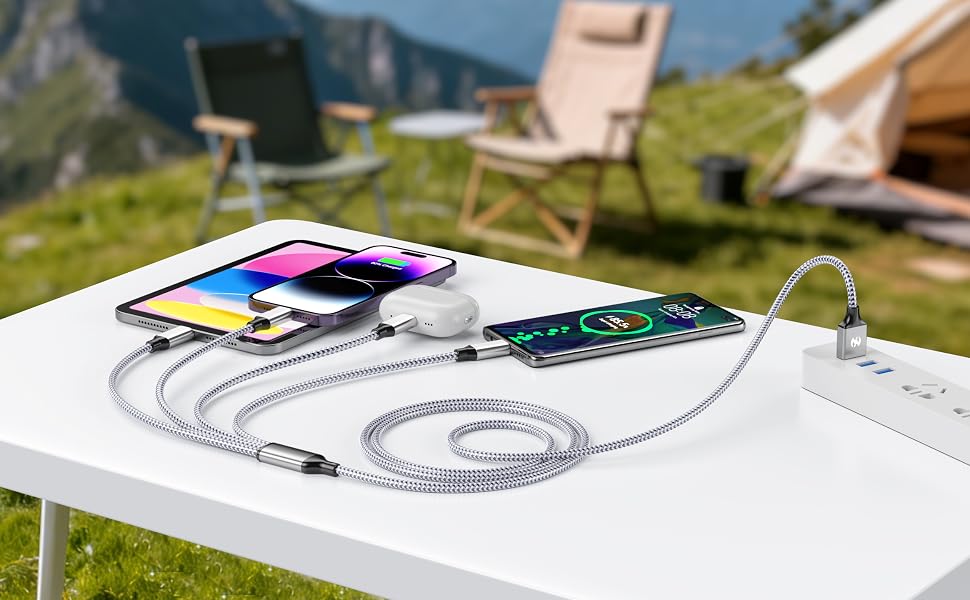 MFi Certified: Safely charge iPhone Lightning cable for devices without overheating or damage