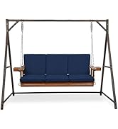 Arden Indoor/Outdoor Swing Cushion Set, 56 x 20, Water Repellent, Fade Resistant, Cushion Set for...