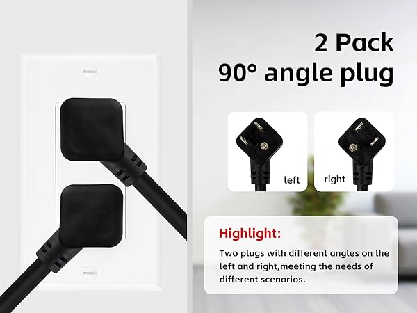 2 pack extension cord