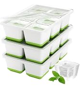 Optish Large Ice Cube Molds, 3 Pack Ice Cube Tray, 1.8 Inch Silicone Ice Trays for Freezer with L...
