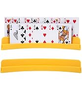 GHERPTE 2 Packs of Double-Layer Card Holders,Playing Card Holder for Kids Adults Hands Free Card ...