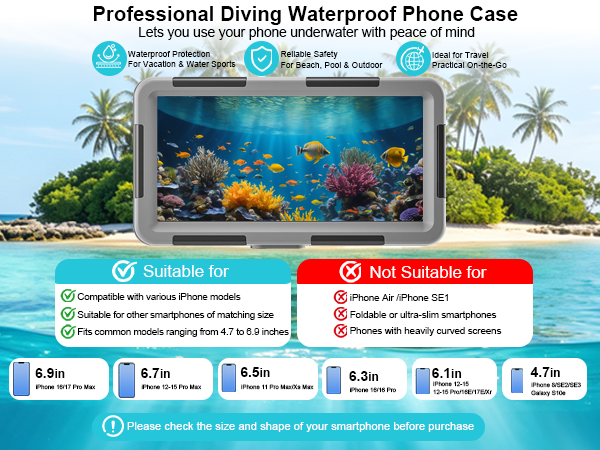 iphone waterproof case for snorkeling