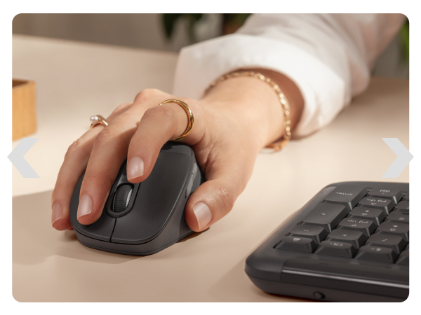 a hand holding a mouse
