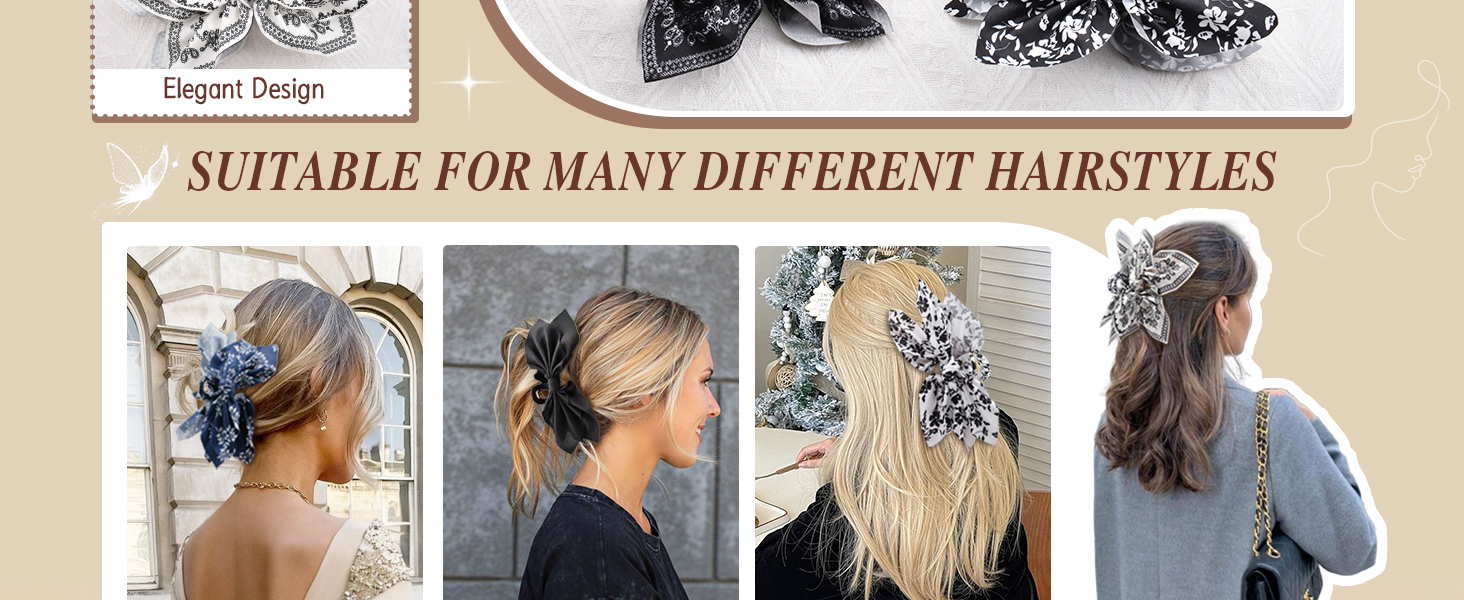 claw clips hair clip for women teen bows for girls hair claw clips butterfly clips flower clips
