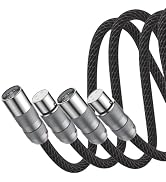 Viborg Hi-end XLR Cable 3.3FT Audio Signal Cable Multiplex Pure Copper 4 Cores 4MM2 Mic 3 Pin Int...