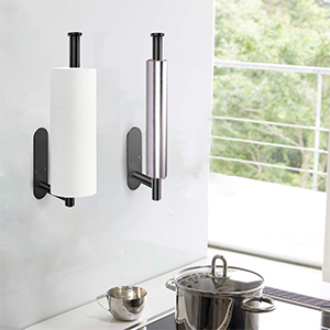Self adhesive or drilling paper towel holder