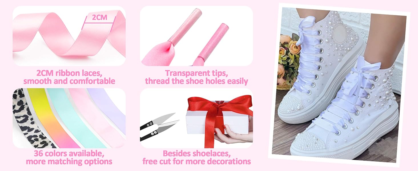 satin shoe laces for sneakers