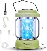 ASPECTEK 2-in-1 Portable Electric Bug Zapper and LED Lantern, Rechargeable Mosquito and Flying In...