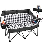 Suteck Double Camping Chair, Oversized Camping Couch with 2 in 1 Pockets, Heavy Duty 800LBS Loves...