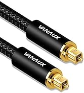 VANAUX Digital Optical Audio Cable Fiber Optic Cable S/PDIF Toslink Cords Compatible with Home Th...