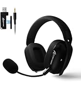 ATTACK SHARK L80PRO Wireless Gaming Headset Lightseed Tech-Built-in&Detachable Dual Microphone-Li...