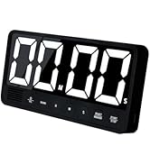 FCXJTU Digital Kitchen Timer - 7.1” Extra Large Display LED Magnetic Rechargeable Countdown/Up Ti...