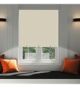 Blackout Shades No Drill Cordless Window Blinds Cut to Size Roll up Adjustable Easy to Install St...