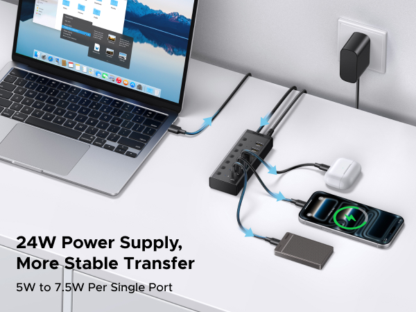 24W Power Adapter Included