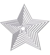 Stars Die Cut for Card Making, Scrapbooking Die-Cuts, Stars Metal Cutting Dies Congratulations Di...