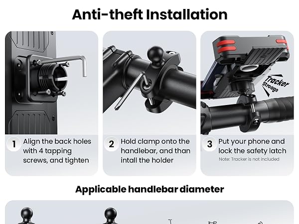handlebar phone mount