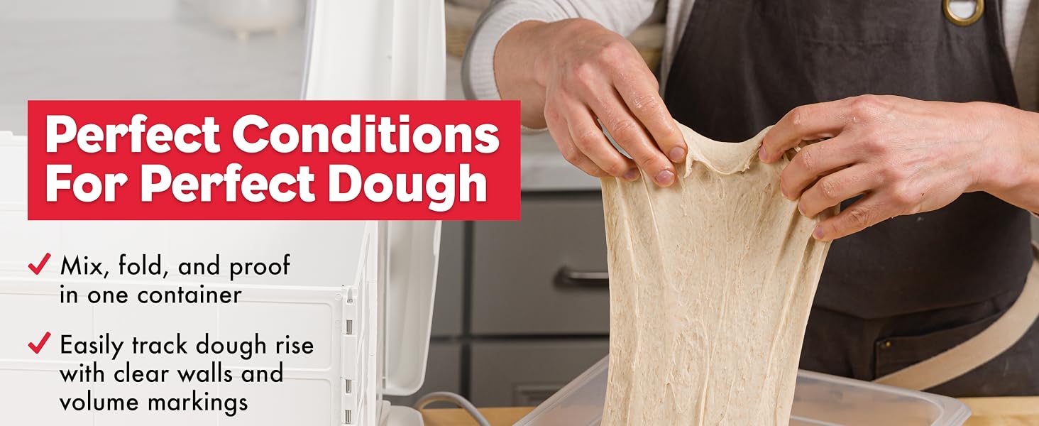 Brod & Taylor Proofing Container sourdough container dough container bread proofing box clear