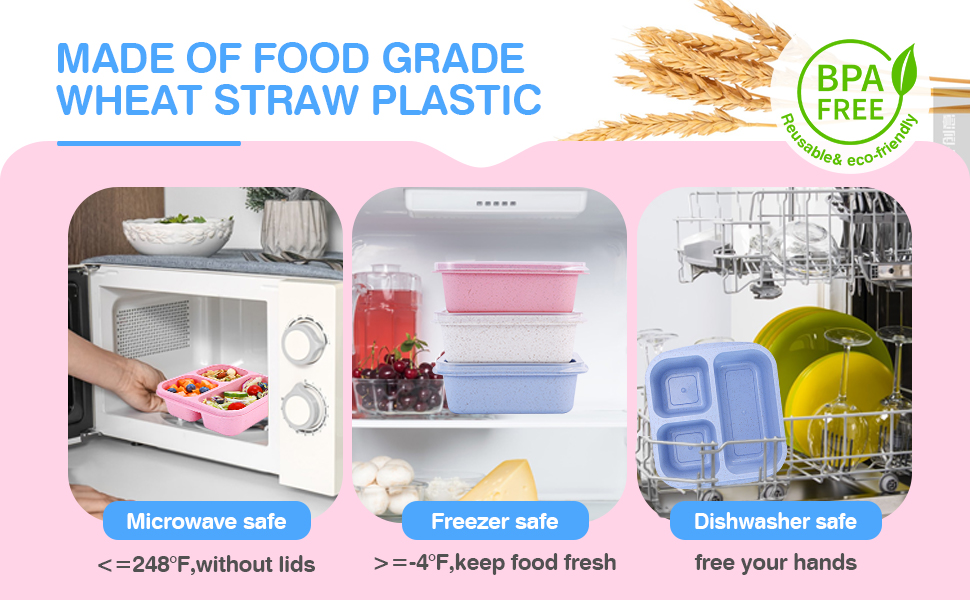 Microwave/Freezer/Dishwasher Safe
