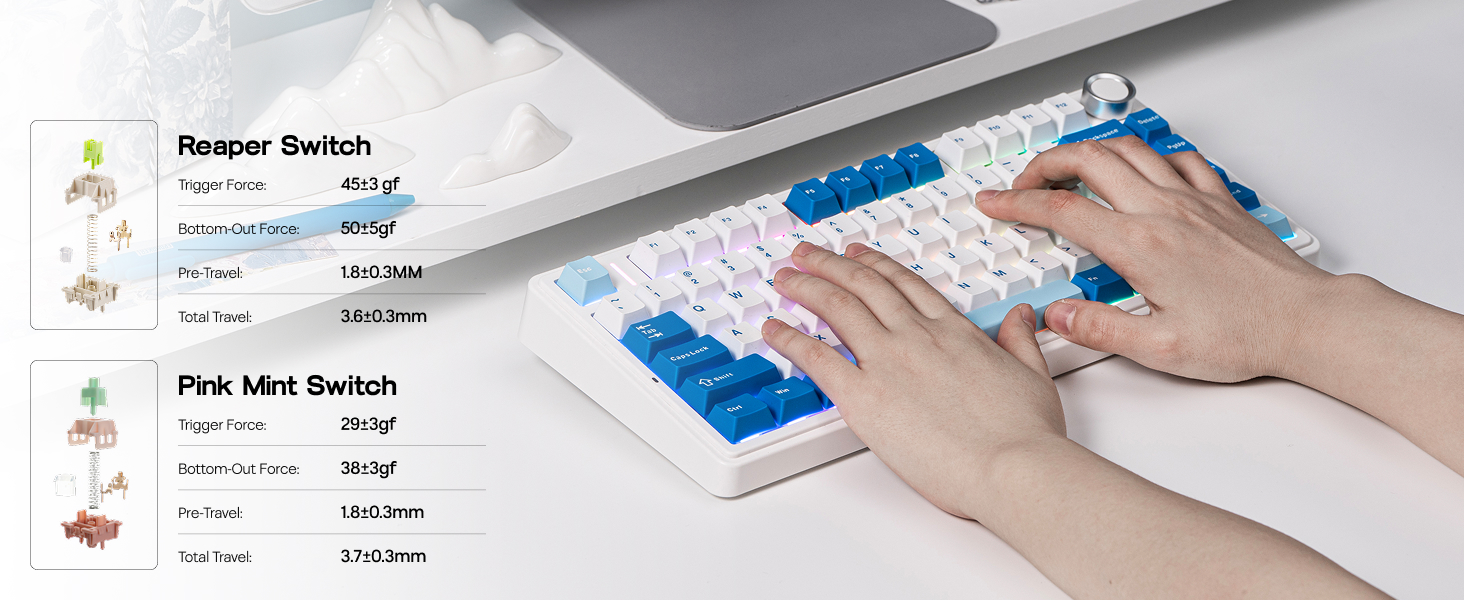 F75 wireless gaming keyboard