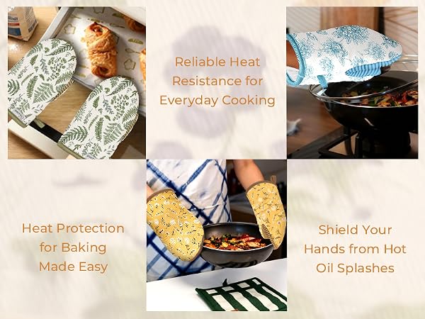 chiccrest Mini Oven Mitts Heat Resistant