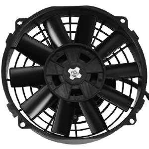 7 Inch Universal Slim Fan Push Pull Electric Radiator 12V 80W High Performance Cooling Fan Mount Kit