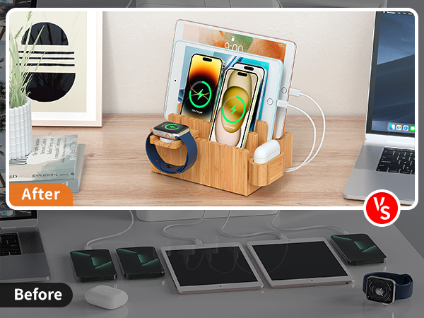 Bamboo Charging Dock